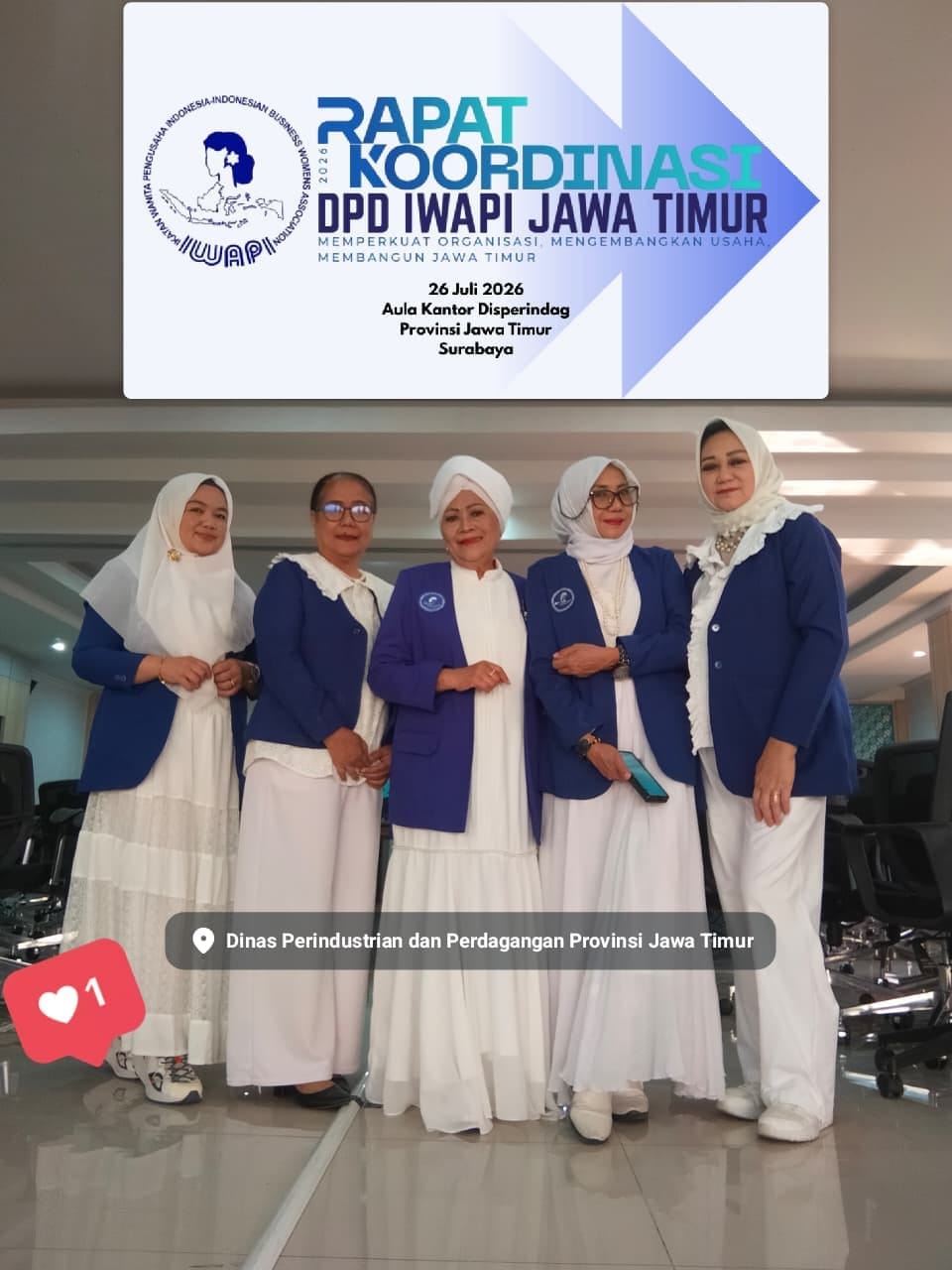 Rapat Koordinasi IWAPI Jawa Timur Perkuat Sinergi Organisasi untuk Keberlanjutan UMKM