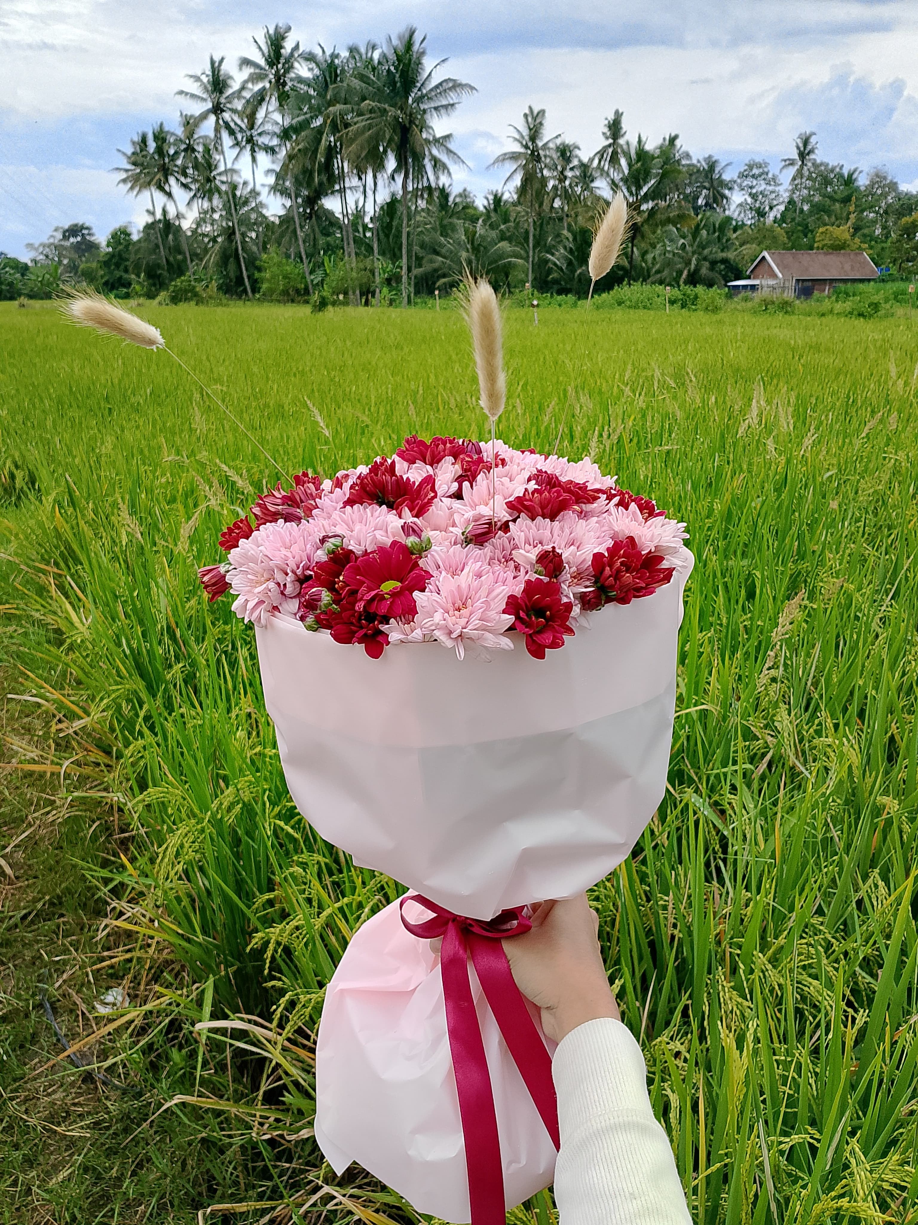 Buket Fresh Flower + Free Gantungan Kunci 