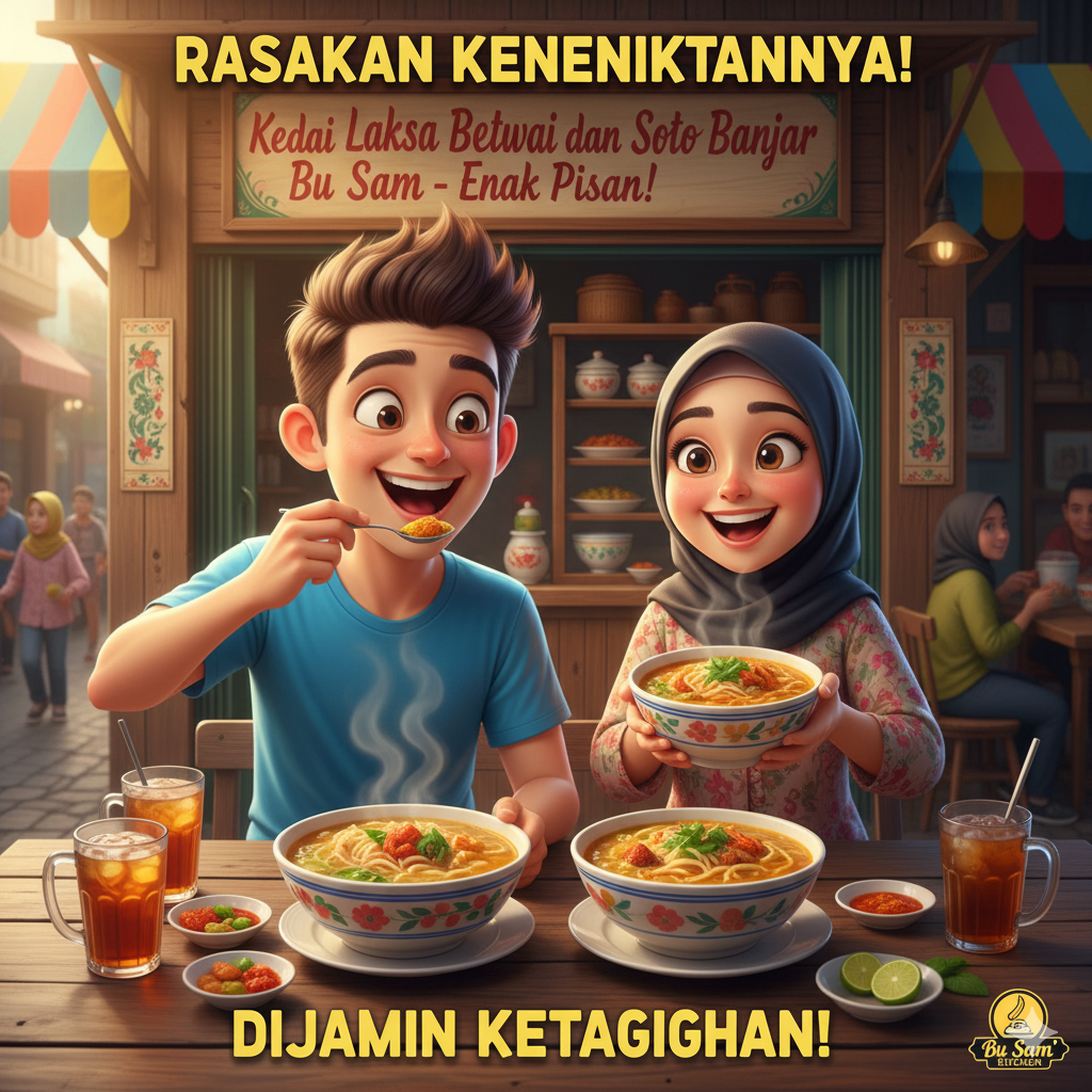 Kedai Laksa Betawi dan Soto Banjar Bu Sam